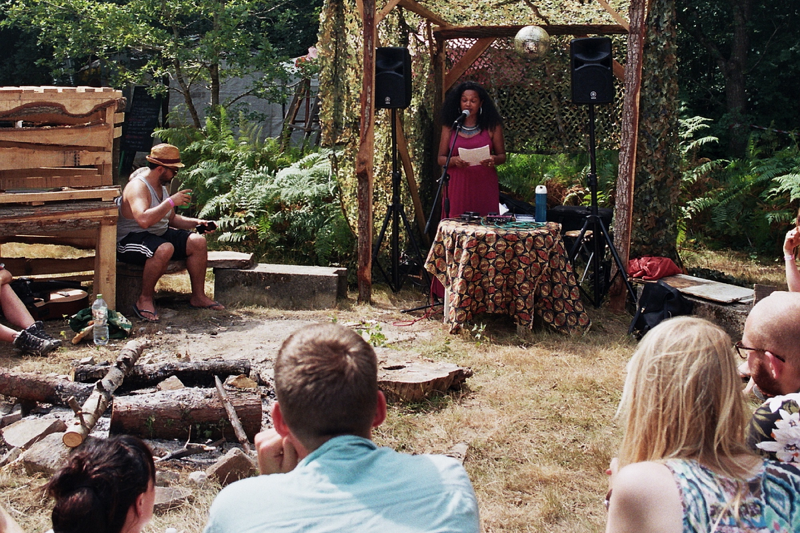 Live poetry at Chin Up 2018. Photo by Joshua Jolly