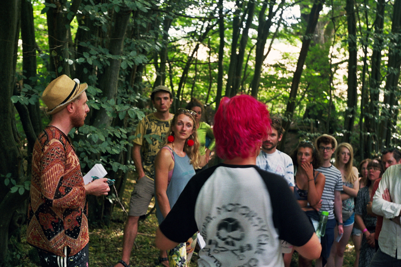 The nature walk at Chin Up 2018. Photo by Jaz Farndon