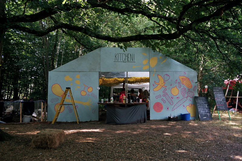 The kitchen at Chin Up 2018. Photo by Joshua Jolly