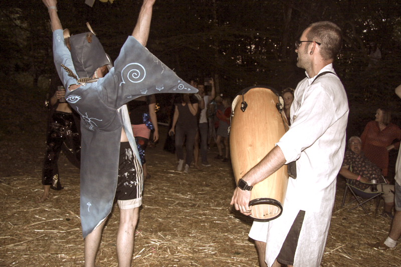 Performance art at Chin Up 2018. Photo by Antony McKenzie